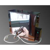 Умывальник "Дачный" с пласт. мойкой и бачком нерж.с подогревом 15 л Цвет: мокрый асфальт, медь,белый, бежевый