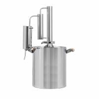 Домашний дистиллятор «Уральский Самовар» ДВОЙНОЙ сухопарник,повышенная очистка 16 л